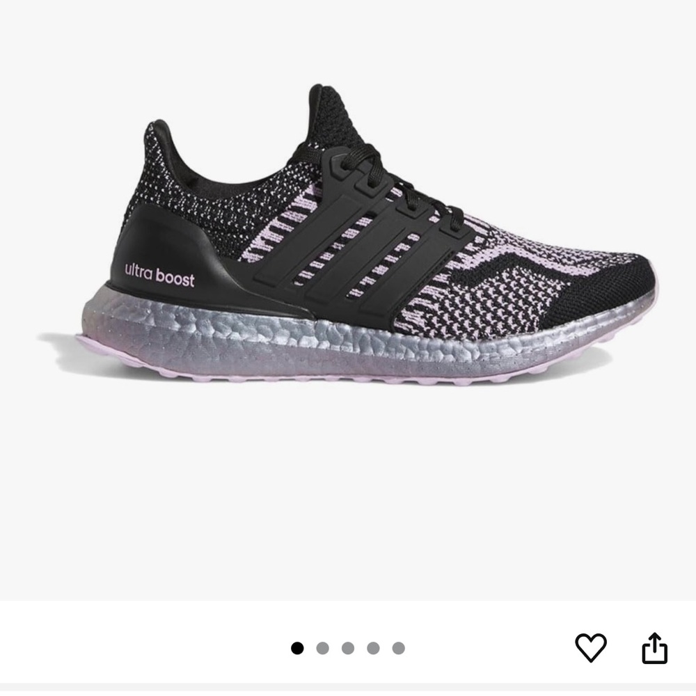 Adidas Ultra Boost 5.0 DNA Running Shoes Black and Purple